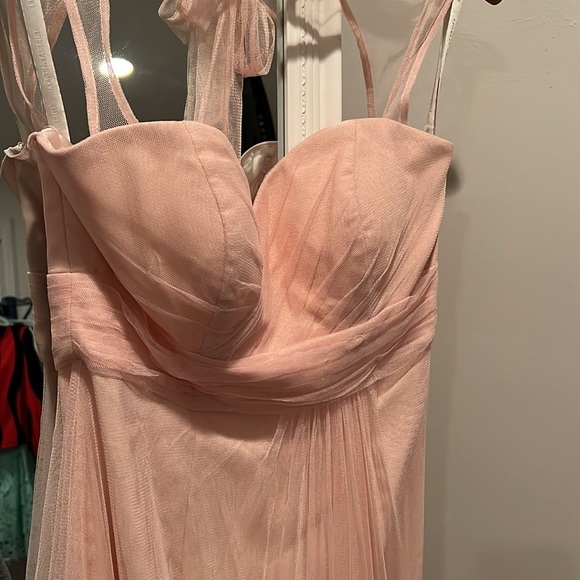 028 Bill Levcoff Bridesmaid Blush Pink formal prom - Picture 3 of 10